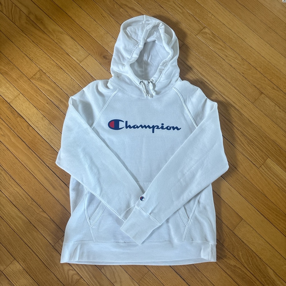 Champion White Hoodie